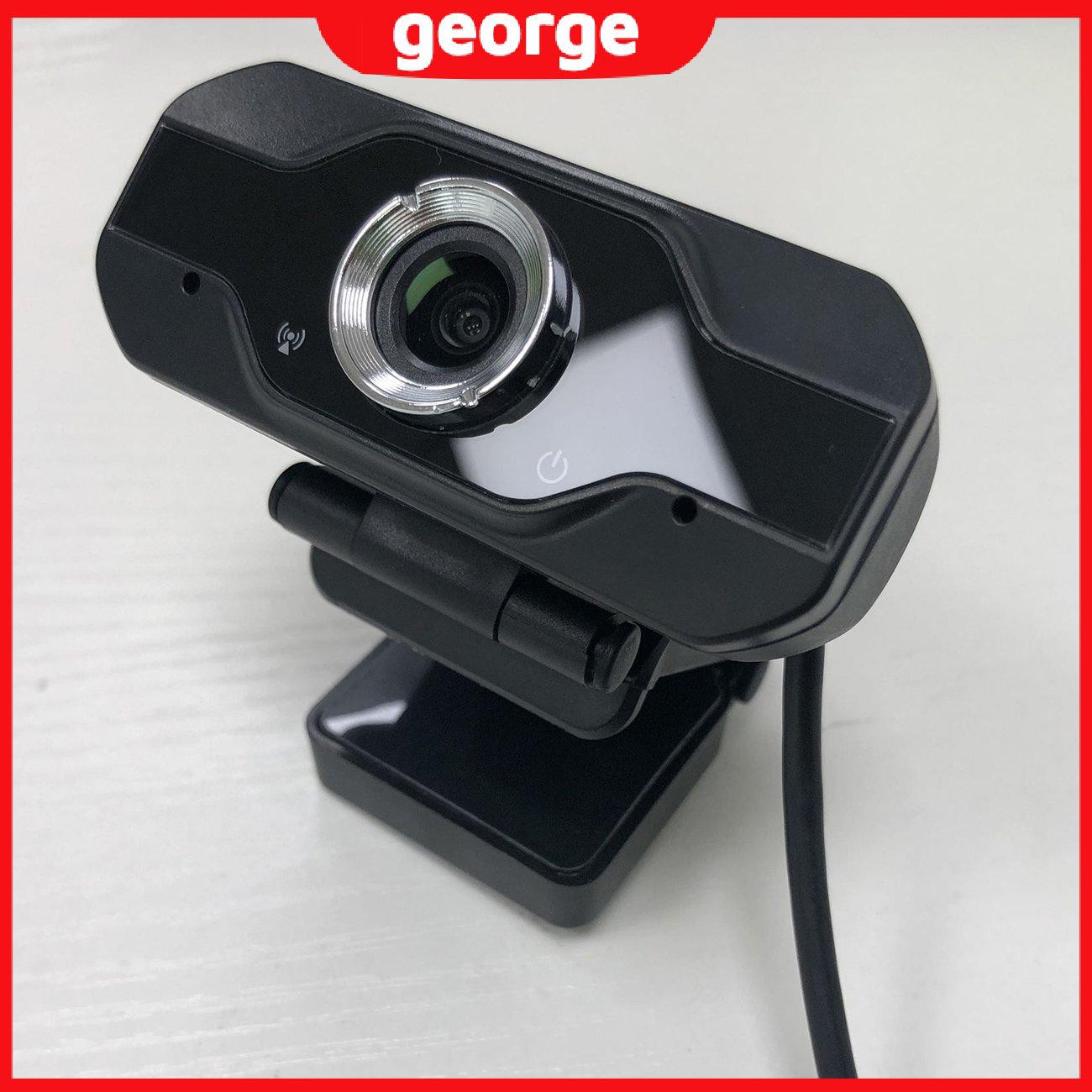 Webcam 1080p Hd Tự Cân Bằng Có Ống Kính Màu Trắng Kèm Micro Hỗ Trợ Giảng Dạy