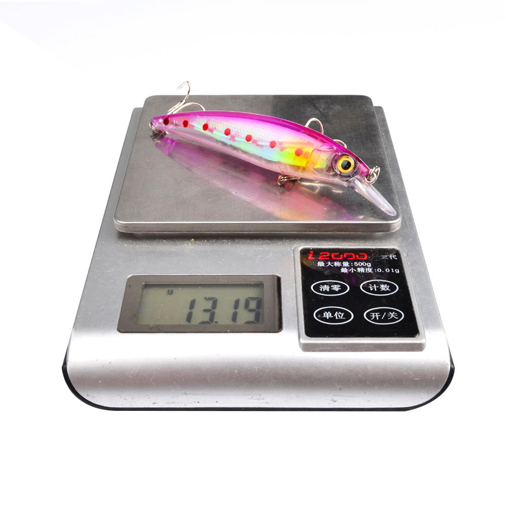 Minnow 110mm 13.4g Mồi giả câu cá bằng nhựa cứng,rô ta, chuối, lóc, sộp, thiểu, ngão