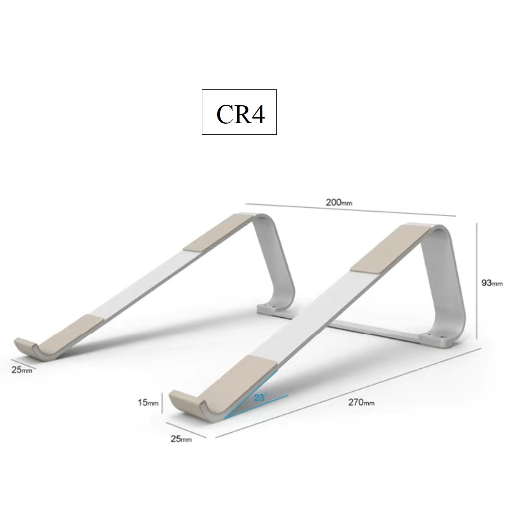 Giá đỡ laptop chữ L hợp kim nhôm Crossline cao cấp, chắc chắn, tản nhiệt cực tốt.