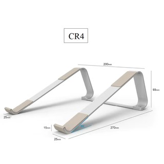 Kệ Đỡ Laptop Nhôm 14 inch, 15.6 inch, 17 inch Tản Nhiệt Macbook Air 13 inch, 12 inch hình chữ L để bàn đa năng