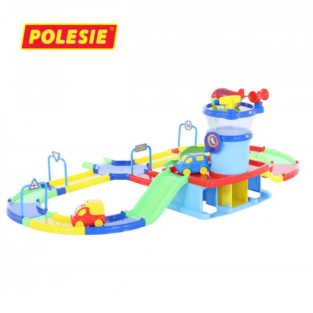 Đồ Chơi Mô Hình Sân Bay và Đường Phố Kèm Xe Ô tô Nhựa Nguyên Sinh Nhập Khẩu Châu Âu Chính Hãng POLESIE 40404