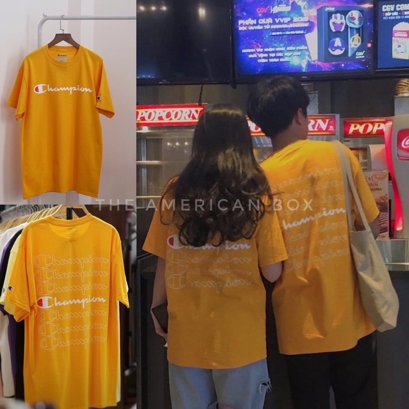Áo thun Champion ⚡️AUTHENTIC ⚡️ stacked 7 lines ngắn tay