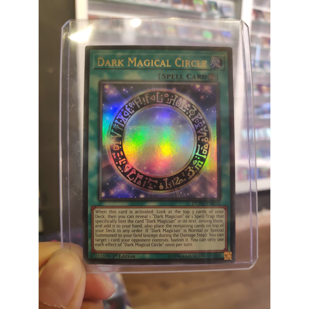 Lá bài thẻ bài Yugioh Dark Magical Circle – Ultra Rare - Tặng bọc bài nhựa bảo quản