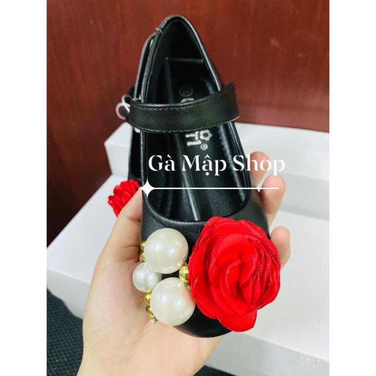 Giày búp bê hoa đơn đính hạt châu siêu êm chân thương hiệu GG GIRL cho bé gái