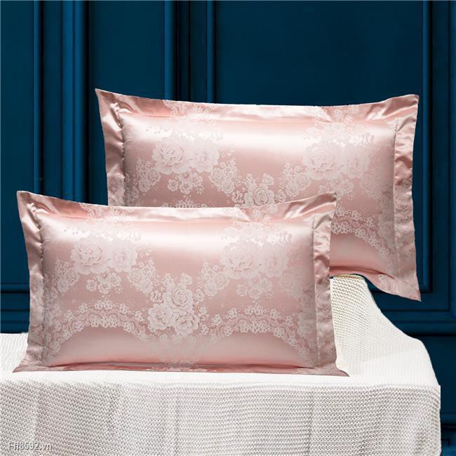 Vỏ gối lụa  Satin Gối Mùa Hè Một Cặp