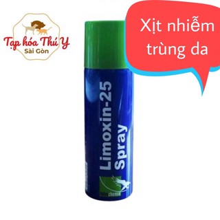 Limoxin spray dung dịch xịt nhiễm trùng da