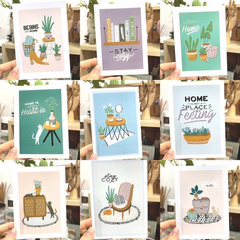 Donglai THIỆP POSTCARD CHỦ ĐỀ HOME SIZE 10*14CM