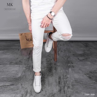 QUẦN BÒ NAM RÁCH GỐI CO GIÃN TỐT