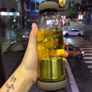 Bình pha trà thủy tinh có lưới lọc cao cấ