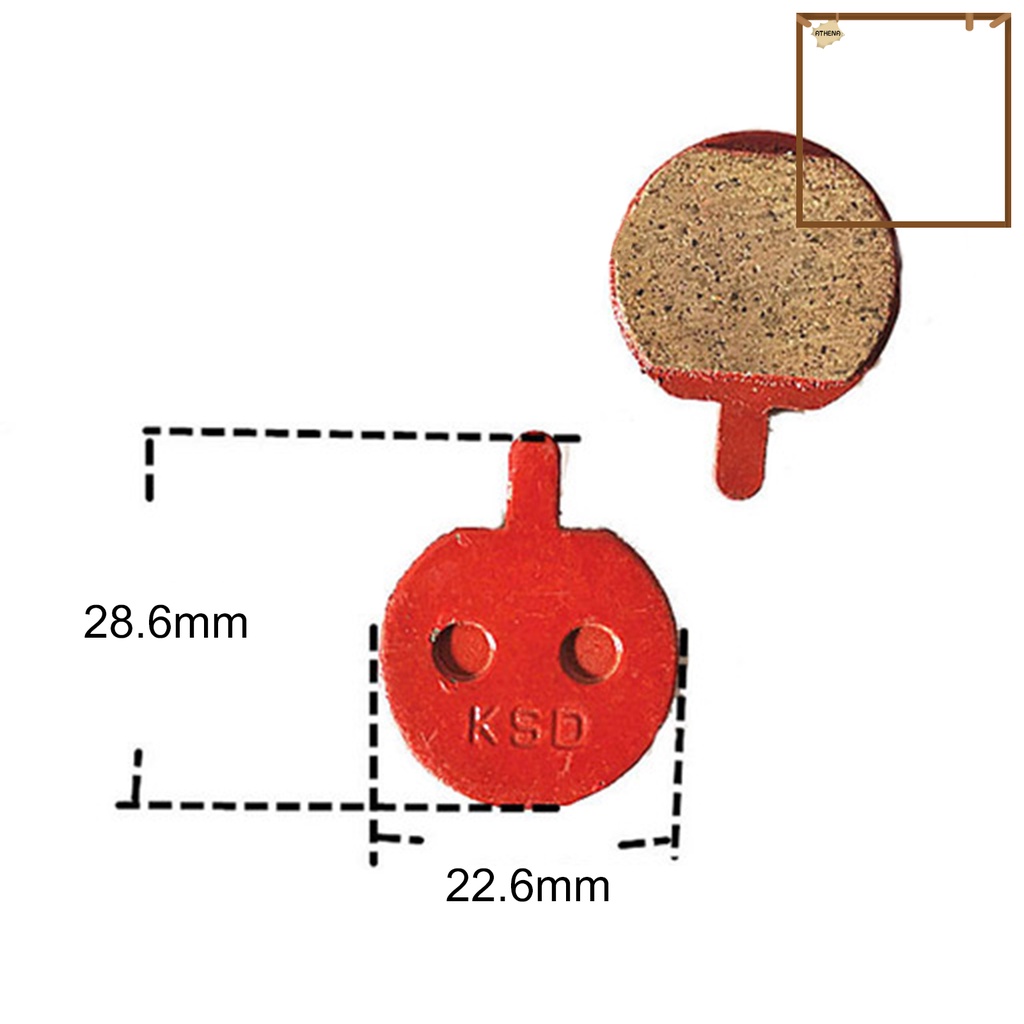 1 Cặp Má Phanh Xe Đạp MTB Không Gây Tiếng Ồn Có Thể Tháo Rời Tiện Dụng