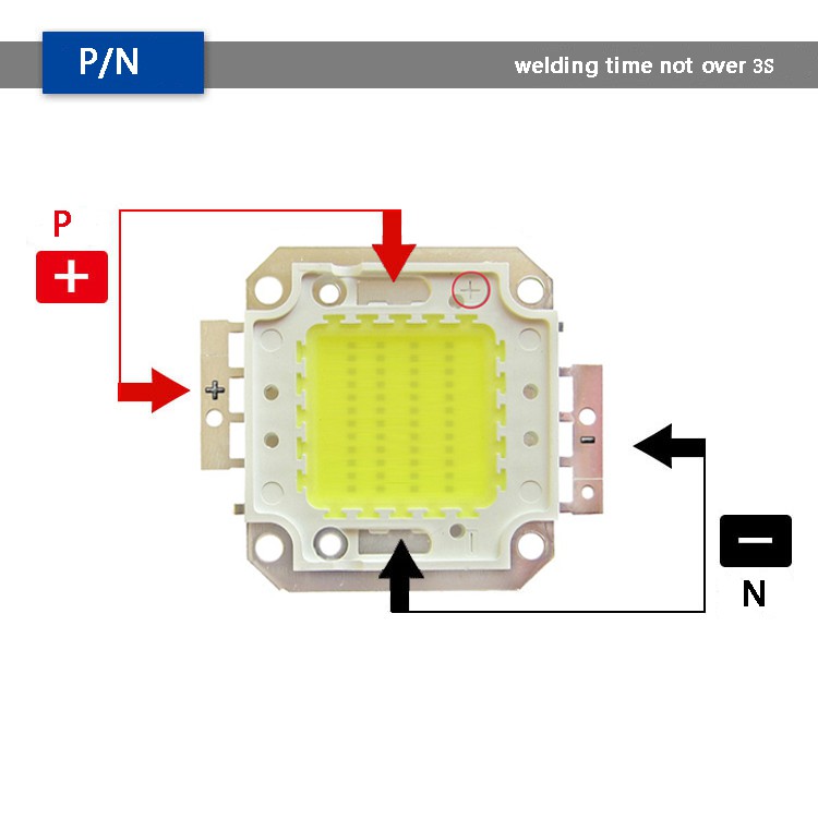 Đèn LED Diode DC 12V - 15V 10W 20W 30W 50W SMD Cho Xe Hơi 12V