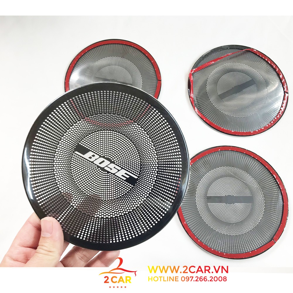 Ốp Trang trí Màng Loa xe Hyundai Kona 2019, chất liệu Titan Cao Cấp
