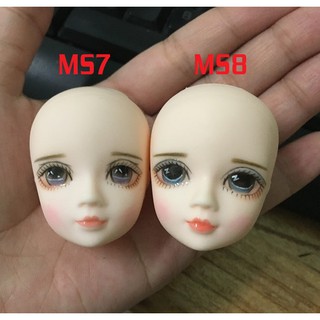 Đầu búp bê Chika đã trang điểm