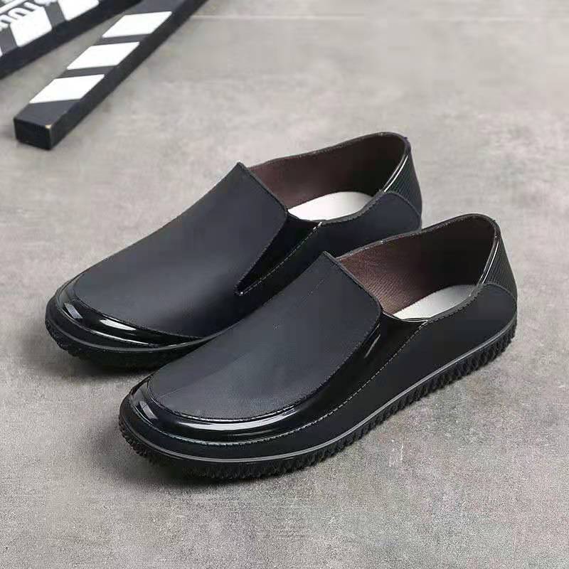 Ủng đi mưa cổ thấp bằng cao su thoáng khí chống trượt chống thấm nước cho nam