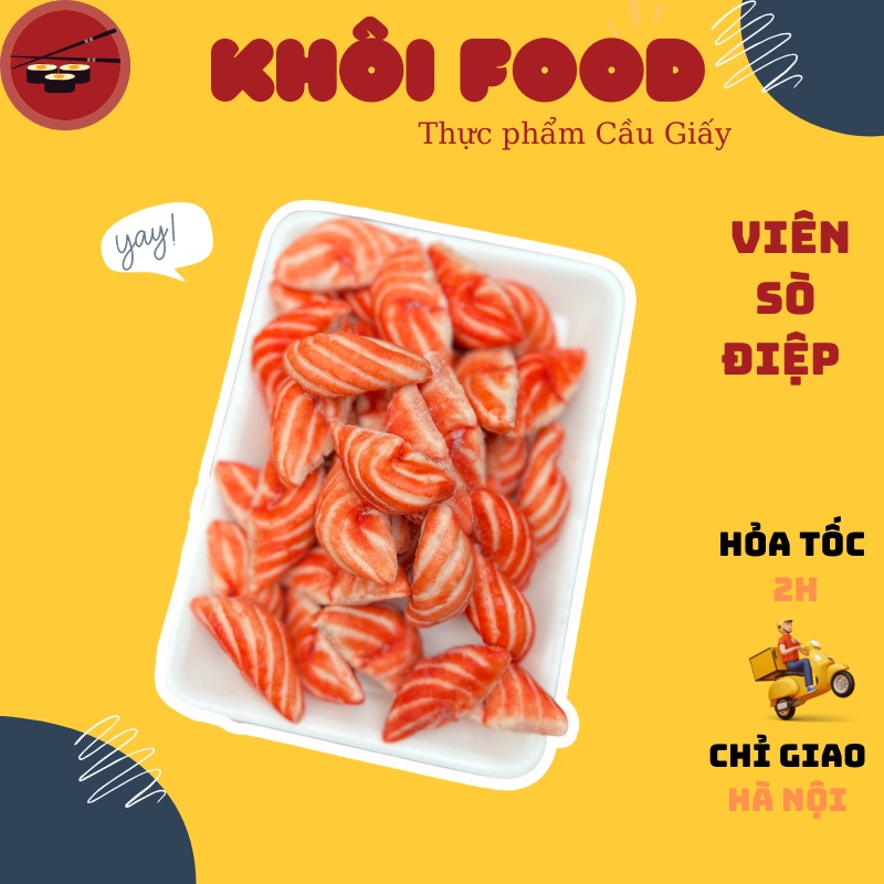 Viên sò điệp đỏ- cá viên chiên, viên thả lẩu Trung vị lạ