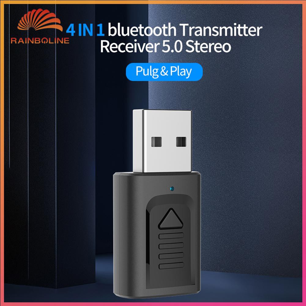 Bộ Thu Phát Âm Thanh Usb Bluetooth 5.0 4 Trong 1 Chuyên Nghiệp Cho Tv / Pc / Tai Nghe