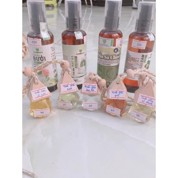 tinh dầu quế nguyên chất Mẹ Ken (khử mùi, diệt khuẩn,..treo xe, treo tủ quần áo, xông phòng,spa…)