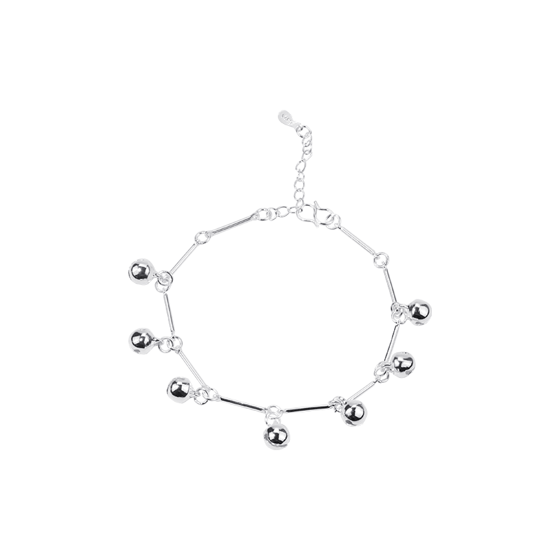 Beautiful S925 Silver Silver Bracelet with Bells for Women
