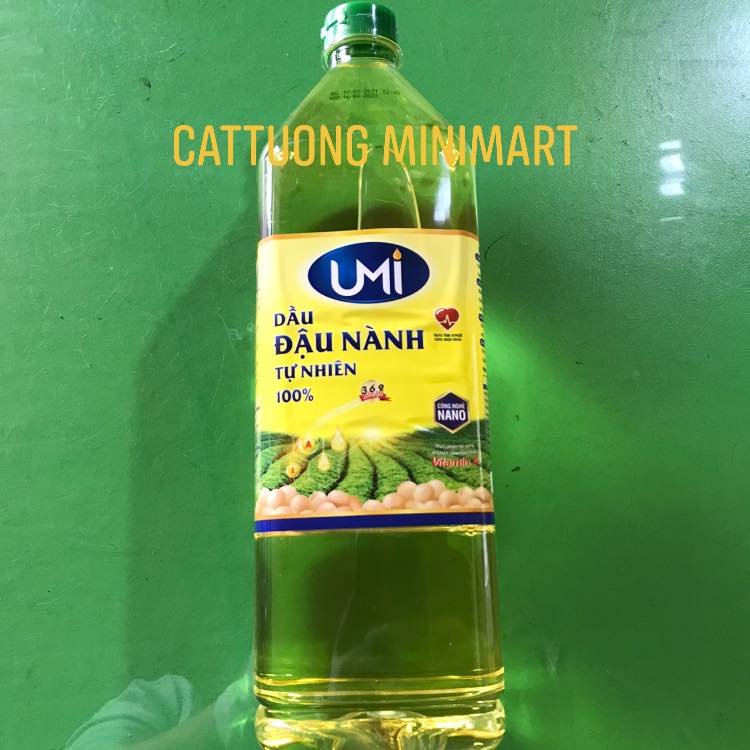 Dầu đậu nành UMI tự nhiên 100% chai 900ml 1.8L