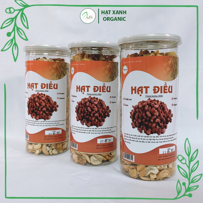 Hạt Điều Vỡ Đôi Bình Phước Rang Ít Muối 500g