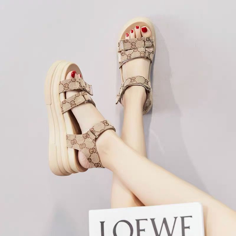 Giày Sandal Thể Thao Đế Dày Tăng Chiều Cao 2022 Mẫu Mới Thời Trang Mùa Hè Cho Nữ