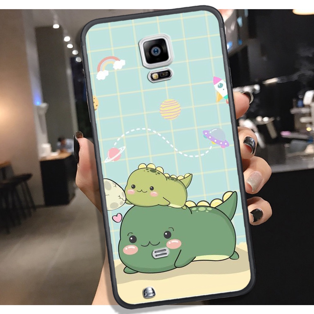 ỐP SAMSUNG NOTE 3 - NOTE 4 - NOTE 5 - NOTE 7 - NOTE FE , IN HÌNH KHỦNG LONG CHIBI SIÊU DỄ THƯƠNG.