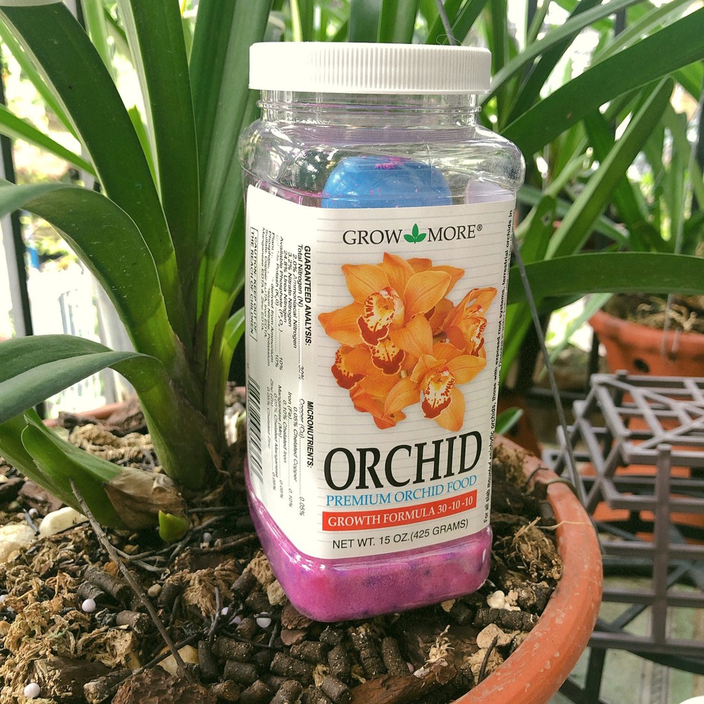 Growmore orchid 30-10-10 chuyên dùng cho lan chứa đạm lân kali và hàm lượng vi khoáng hộp 452gr