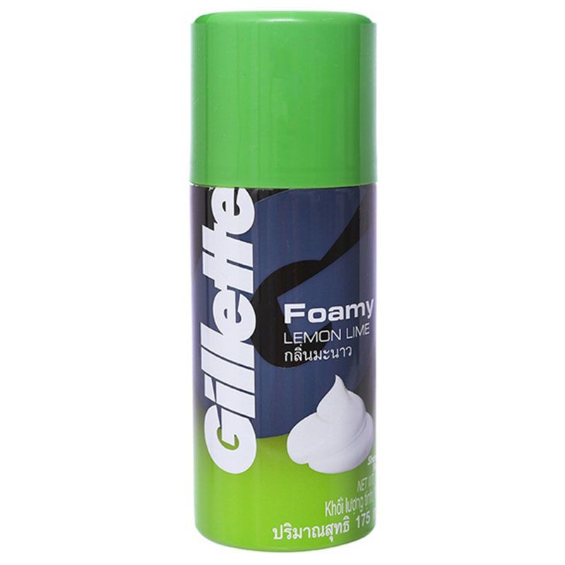 Bọt Cạo Râu Gillette 175g Hương Chanh  / Hương Bạc Hà  Chai 175G