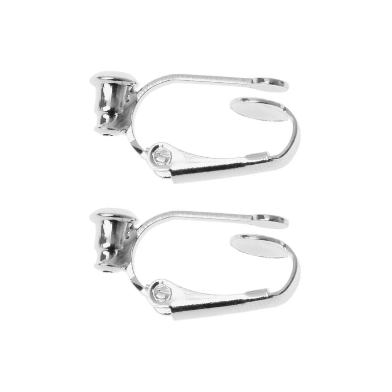 ✿INF✿1 Pair Clip On Hoop Earring Converters No-pierced Turn Any Stud Into A Clip-On
