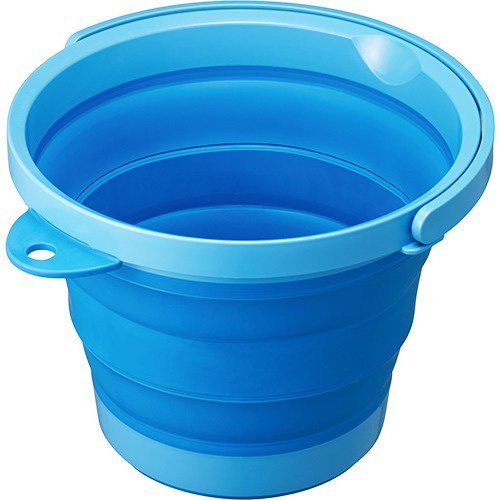 [Hỏa Tốc HN] Xô mềm gấp gọn cao cấp Isefuji 8L màu xanh Nội địa Nhật Bản