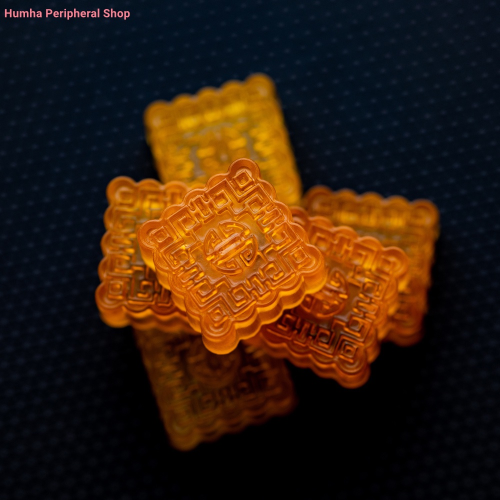 Artisan keycap Hộp Đựng Chìa Khóa Cơ Khí Resin Thủ Công Hình Bánh Trung Thu Đáng Yêu Tùy Chỉnh ESC keycap