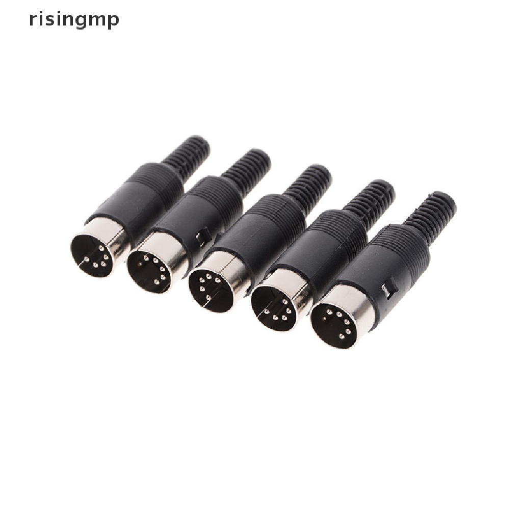 Set 5 Đầu Nối Giắc Cắm DIN 5 Pin Với Dây Cáp Nhựa Chuyên Dụng ♨Trên đó