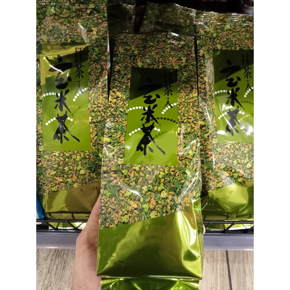 Trà xanh gạo lứt rang Tokuyo Genmaicha 400g nhật bản - Trà Bancha Ujinotsuyu Aoyanagi Green 200g