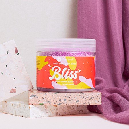 BareSoul Muối tắm gội đa năng cho da đầu và cơ thể Bliss Body &amp; Hair 300g