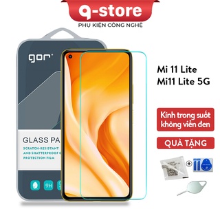 Cường lực Xiaomi Mi 11 Lite chính hãng Gor, Kính cường lực Gor cho Mi 11 Lite Trong suốt, Vuốt mượt