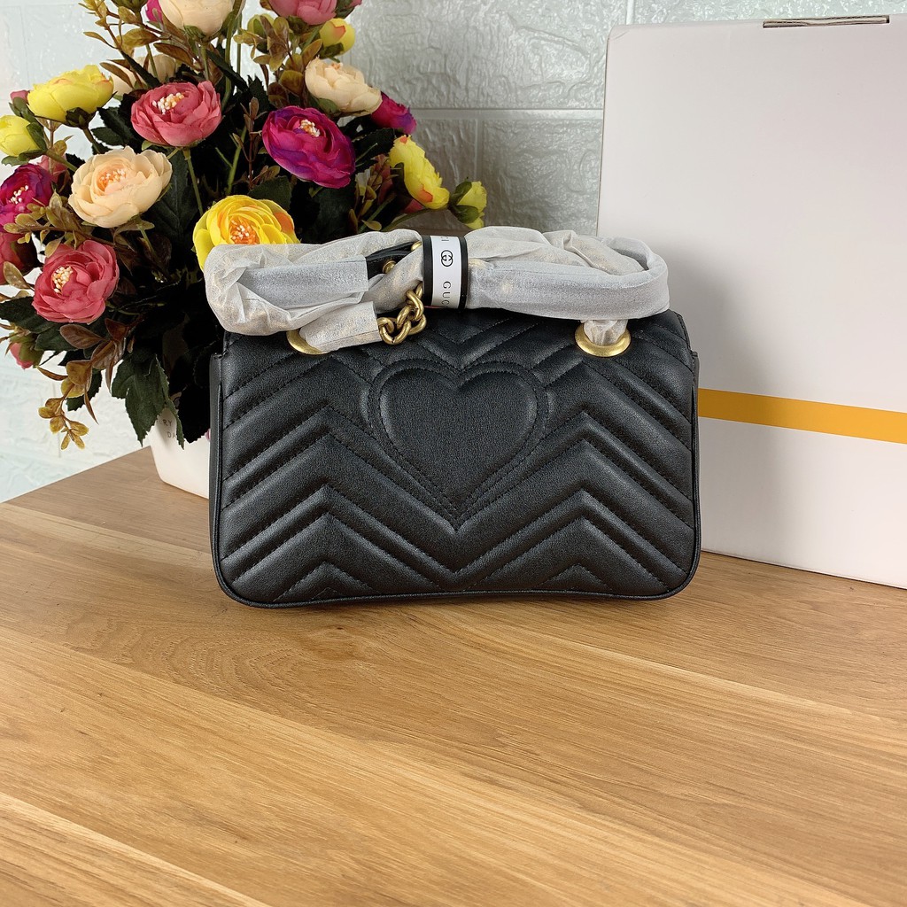 Túi xách Gucci Marmont màu đen size 22cm (Có sẵn)