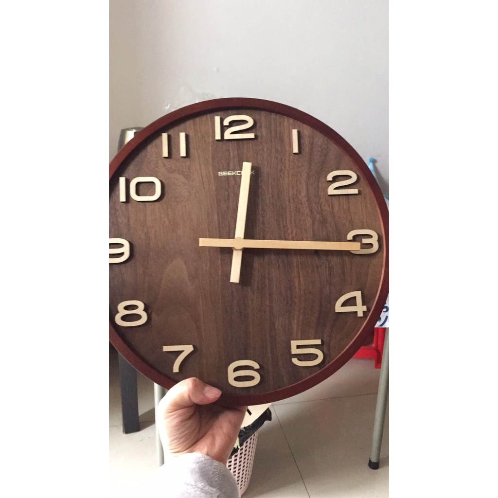 ĐỒNG HỒ GỖ CHÍNH HÃNG GEEKCOOK phong cách BẮC ÂU