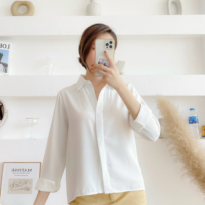 Áo sơ Mi nữ ☘️   sơ mi công sở thiết kế | BigBuy360 - bigbuy360.vn
