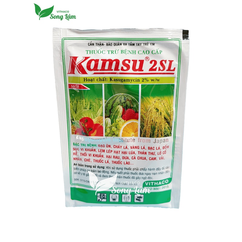 [VITHACO] Chế phẩm KAMSU 2SL trừ vi khuẩn, nấm bệnh trên rau màu, cây ăn trái (thán thư, thối nhũn, lở cỗ rễ, cháy lá)