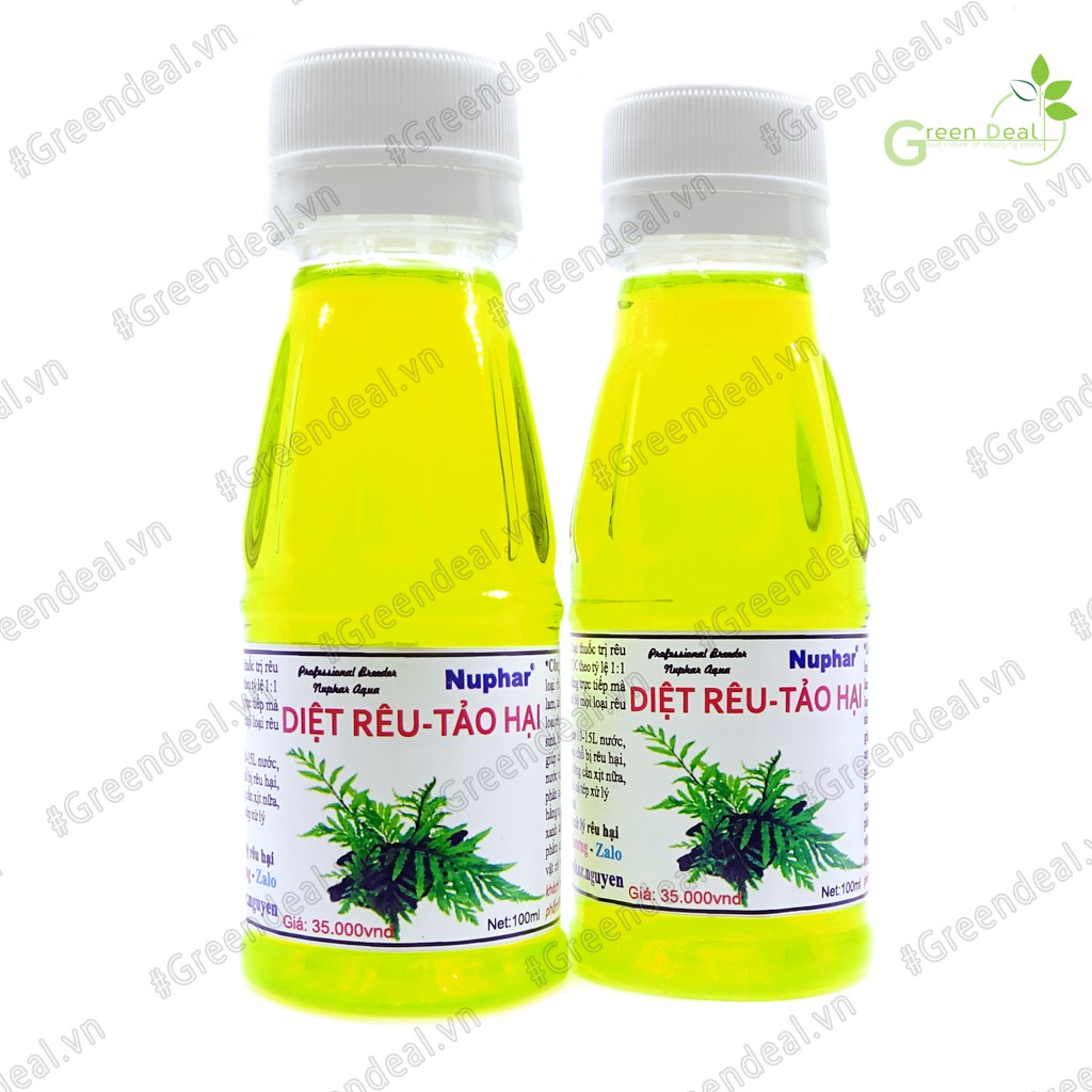 NUPHAR - Diệt Rêu-Tảo hại (Chai 100 ml) | Chế phẩm ức chế rêu hại hồ cá thủy sinh