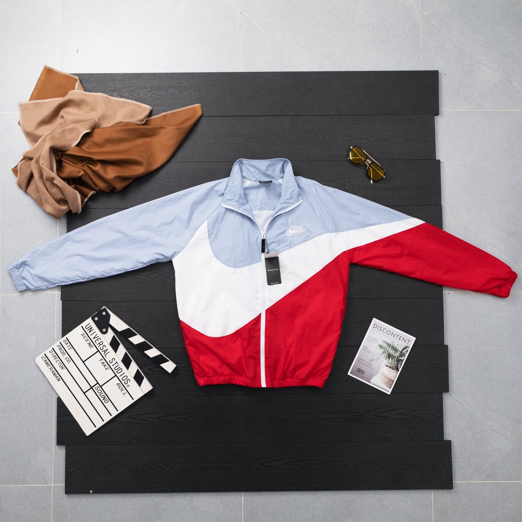 { HÀNG XỊN } Áo khoác gió thể thao phối logo cực chất, chất vải xịn mịn 8304