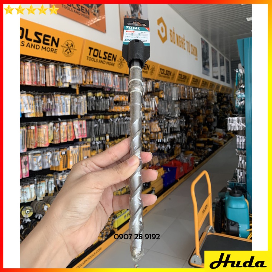 Mũi khoan bê tông 280mm đuôi lục giác hợp kim cứng chắc Total uio