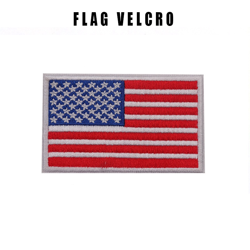 Miếng dán hình lá cờ trang trí quần áo ba lô