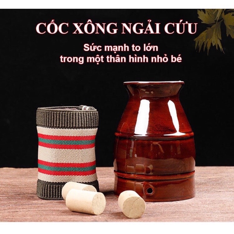 Cốc xông ngải cứu - cốc giác hơi ngải cứu