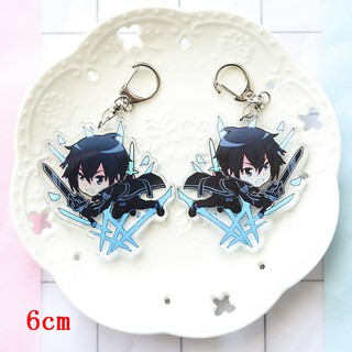 Móc chìa khóa hình nhân vật Sword Art Online SAO  Anime Keychain