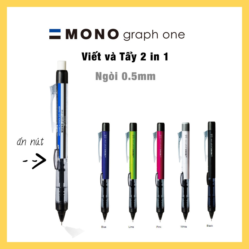 Bút chì bấm thân Tombow MONO Graph One