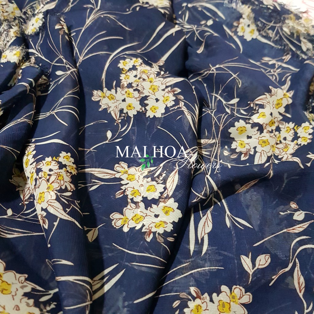 Tấm 1.5 mét vải voan tơ tím than vải may đồ nữ mặc hè chất mềm đẹp Maihoaflower