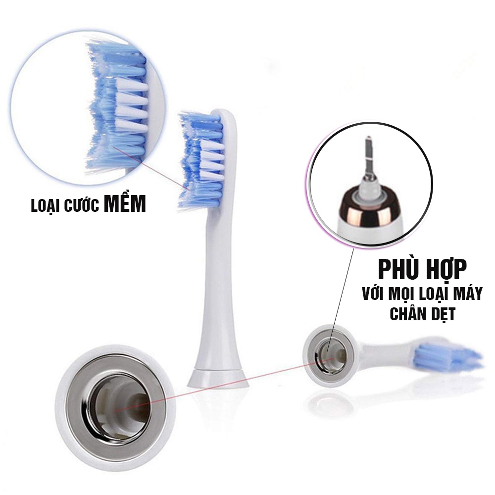 Cho máy Philips Sonicare G3/HX-3024 -Premium GumCare cước mềm Bộ 4 đầu bàn chải đánh răng điện, Minh House