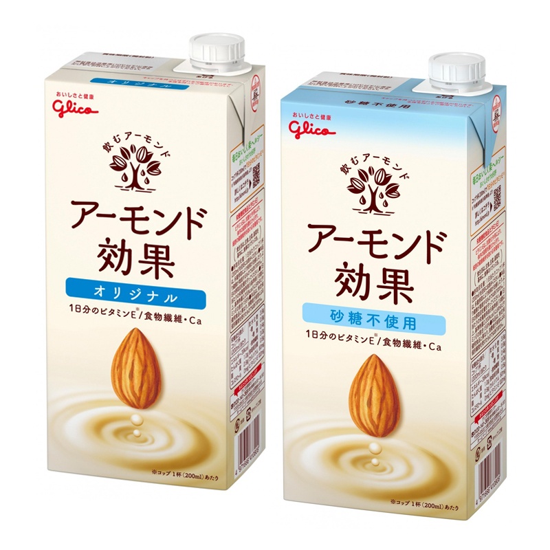 [XẢ KHO HSD 20/07/2022] Sữa hạnh nhân Glico Almond 1000mL nội địa Nhật