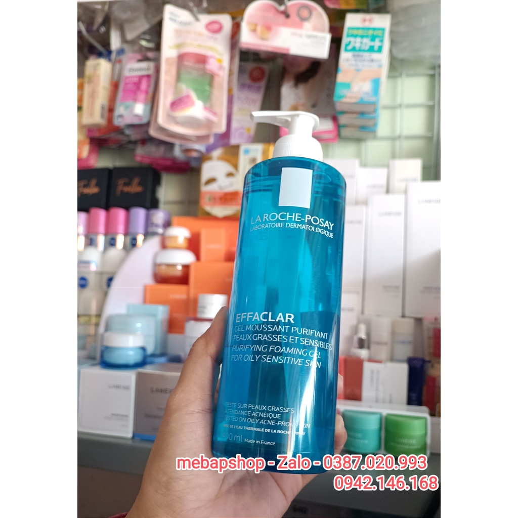 Gel rửa mặt dành cho da dầu nhạy cảm La Roche-Posay Effaclar Purifying Foaming Gel For Oily Sensitive Skin 400ml